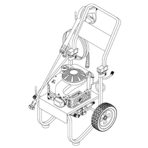 BRIGGS AND STRATTON Pressure Washer BPW2400, 2003 - Model Identification Image